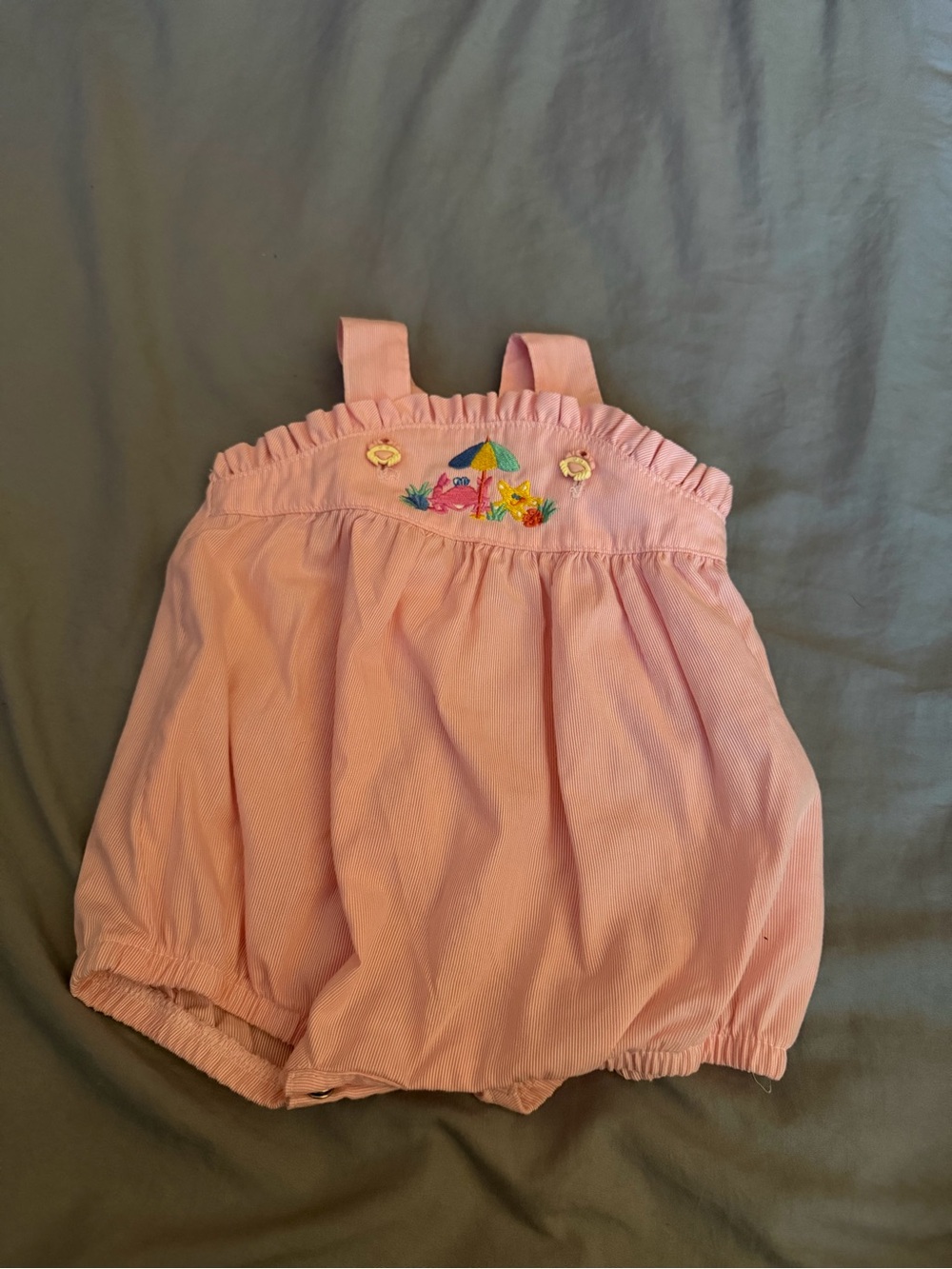 Peaches n Cream bubble romper 0/3